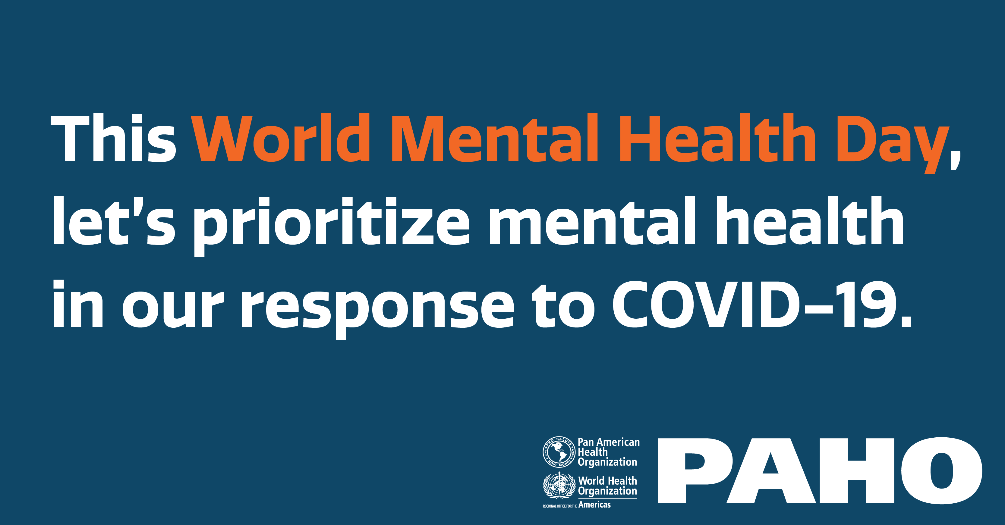World Mental Health Day 2021 - PAHO/WHO | Pan American Health Organization